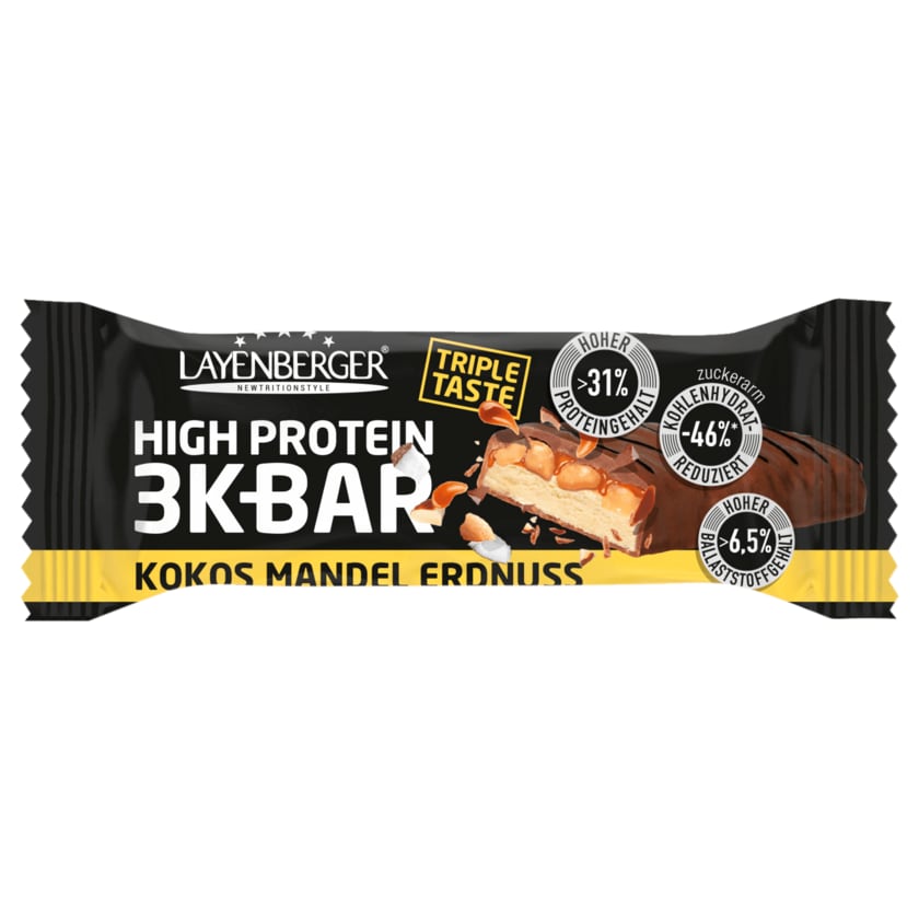 Layenberger High Protein 3K Bar Kokos Mandel Erdnuss 45g